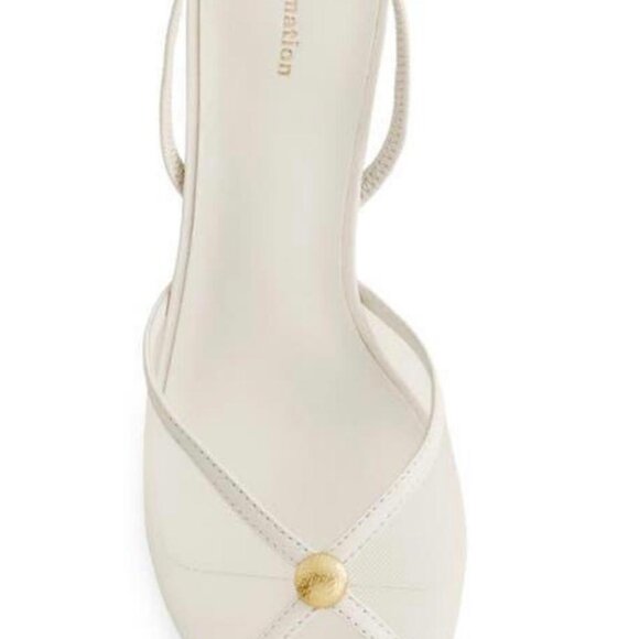 Reformation Paula Slingback Heel – White Mesh – Size 9.5 - Picture 2 of 7